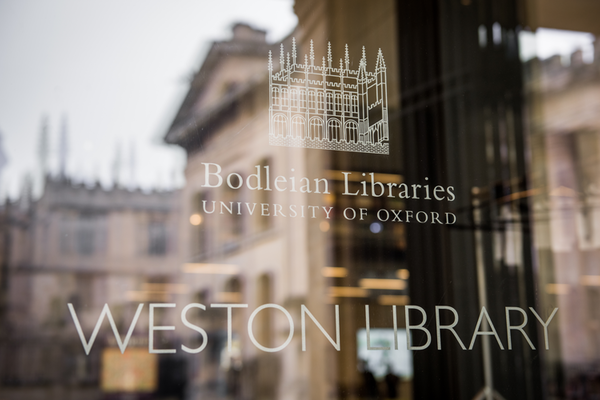 Weston Library entrance door, Oxford
